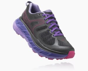 Hoka One One Women's Stinson ATR 5 Running Shoes Black/Purple - AU VOKU